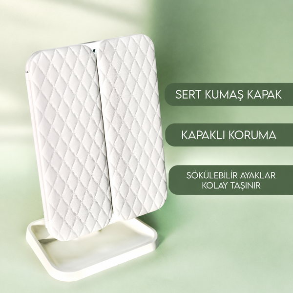 LED Işıklı Katlanabilir Makyaj Aynası - görsel 4
