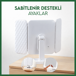 LED Işıklı Katlanabilir Makyaj Aynası - görsel 7