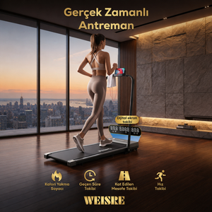 Katlanabilir Elektrikli Yürüyüş Bandı - görsel 2