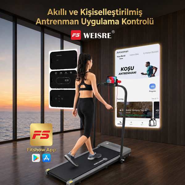 Katlanabilir Elektrikli Yürüyüş Bandı - görsel 4