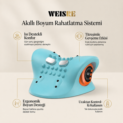 Isı ve Titreşimli Akıllı Boyun Rahatlatma Cihazı
