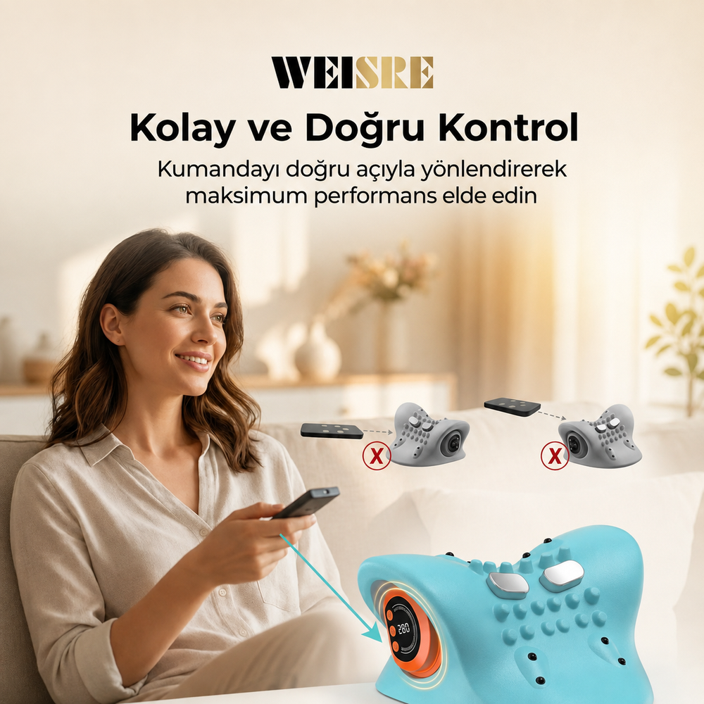 Isı ve Titreşimli Akıllı Boyun Rahatlatma Cihazı - görsel 1