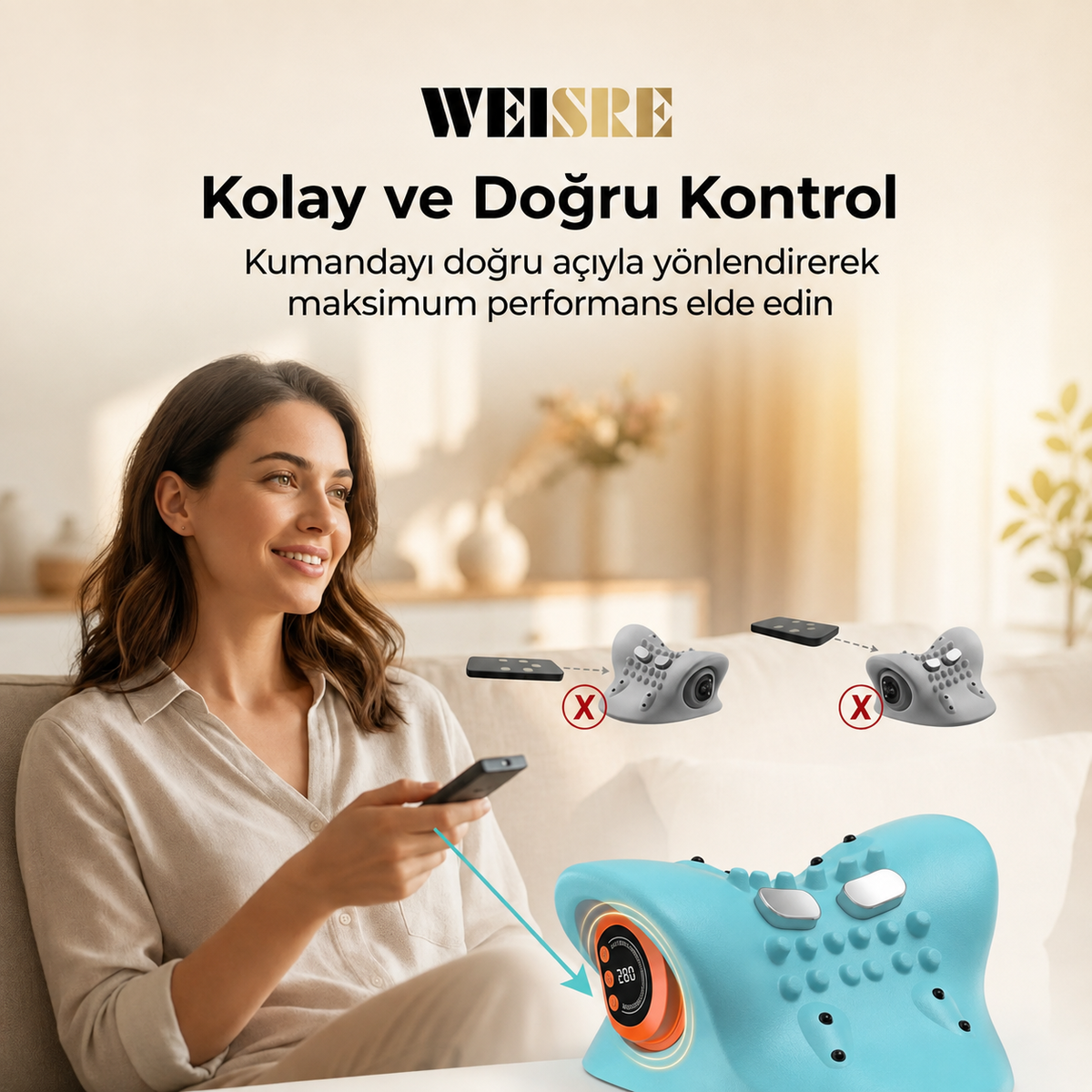 Isı ve Titreşimli Akıllı Boyun Rahatlatma Cihazı - görsel 2