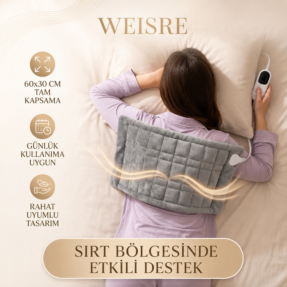 Elektrikli Isıtmalı Ped 60x30 cm - görsel 1