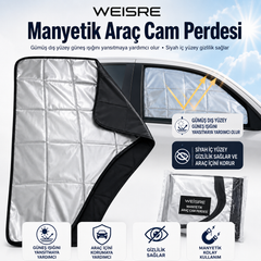 Manyetik Araç Cam Perdesi / Güneşlik - görsel 1