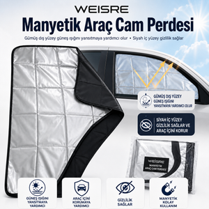Manyetik Araç Cam Perdesi / Güneşlik - görsel 1