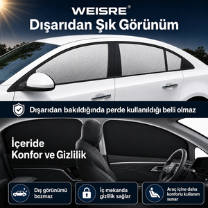 Manyetik Araç Cam Perdesi / Güneşlik - görsel 6