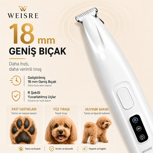 2'si 1 Arada Sessiz Pet Tıraş Makinesi - görsel 2