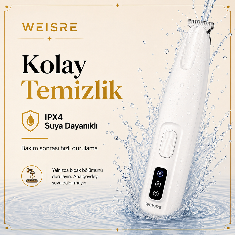 2'si 1 Arada Sessiz Pet Tıraş Makinesi - görsel 1