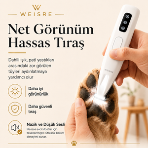 2'si 1 Arada Sessiz Pet Tıraş Makinesi - görsel 7