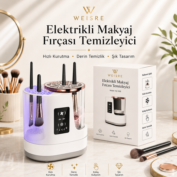 Elektrikli Makyaj Fırçası Temizleyici - görsel 1