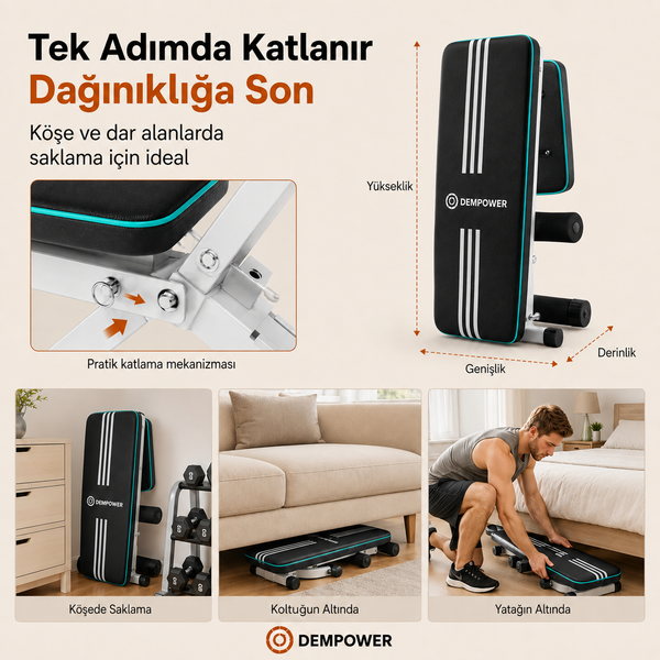 Katlanabilir Ayarlanabilir Ağırlık Sehpası - görsel 6